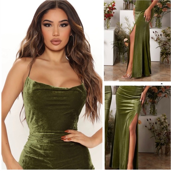 Windsor Dresses & Skirts - Olive Velvet Gown